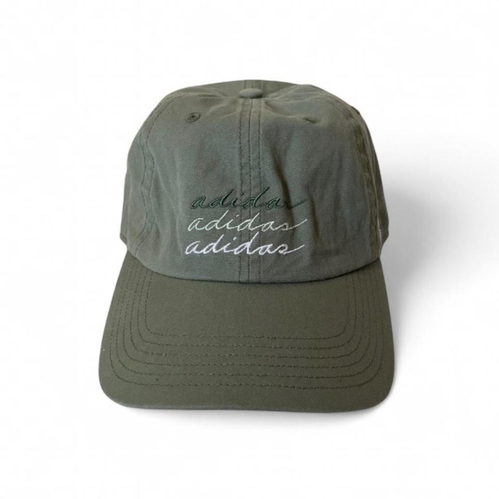 Adidas Women’s Saturday 2.0 Plus Green Baseball Hat w/ logo in script